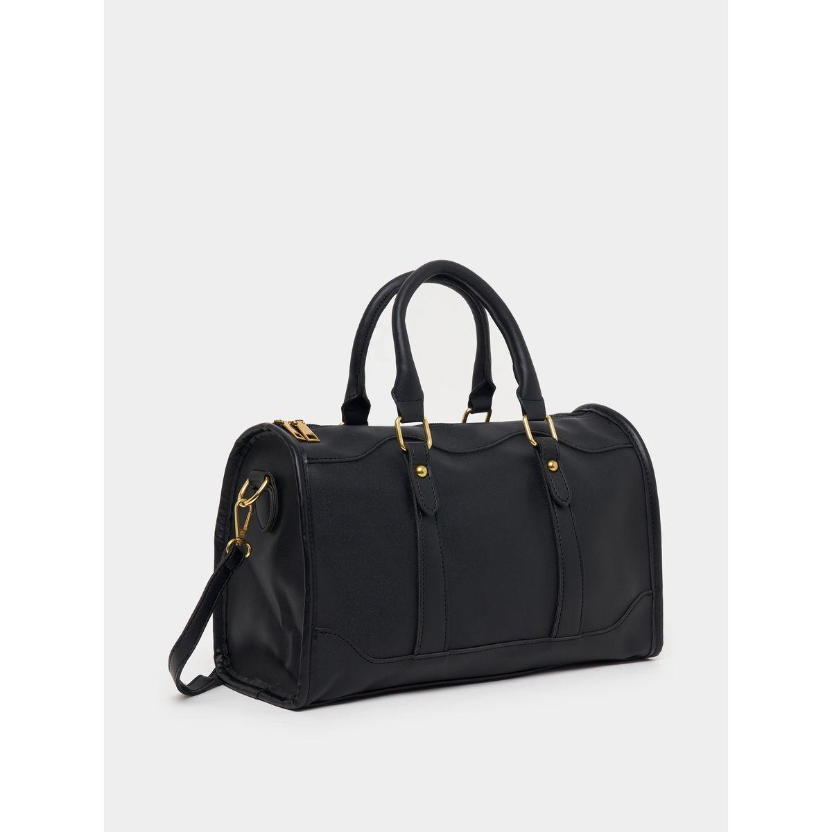 Styli Plain Handbag with Detachable Strap-women-bagsandwallets-handbags-image-1