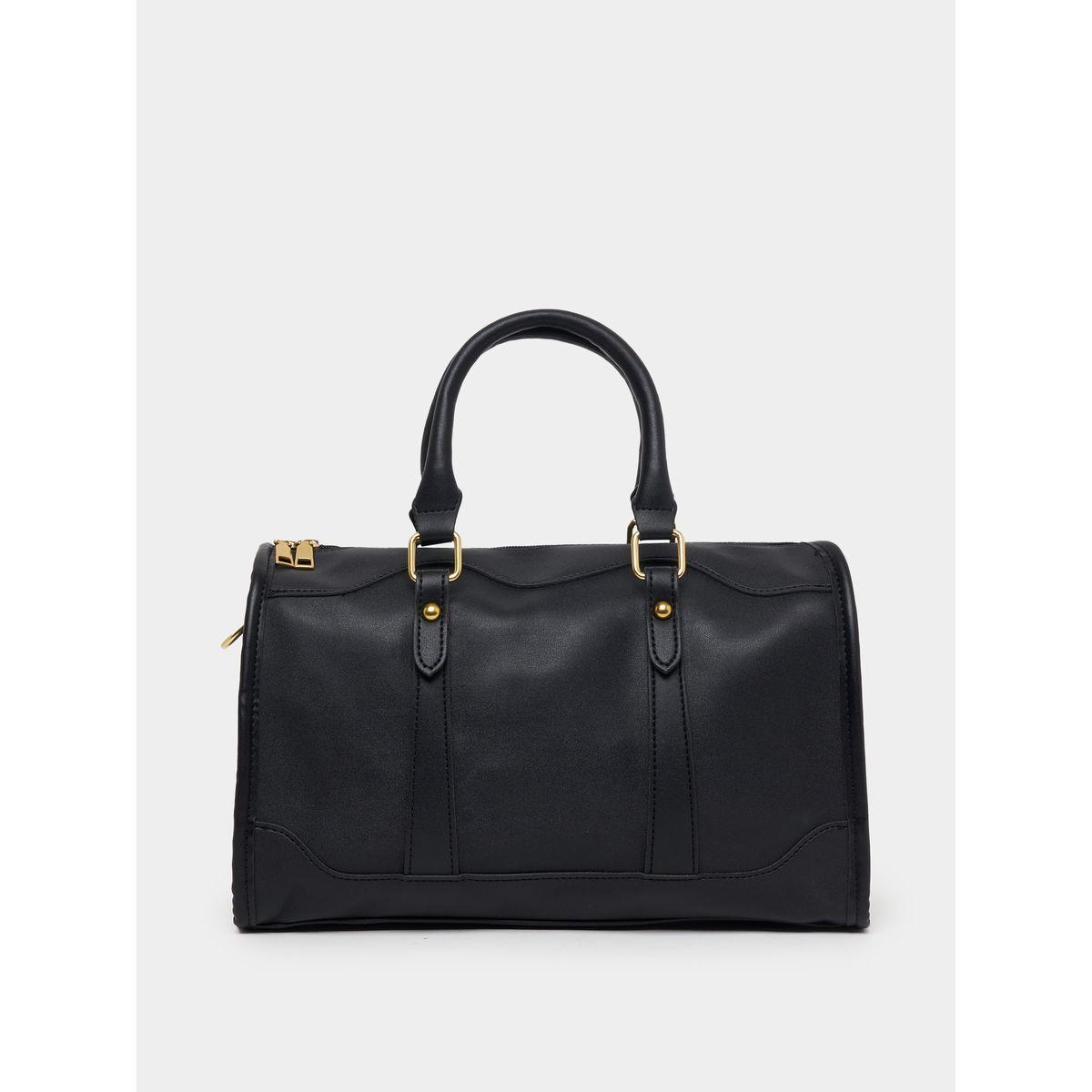 Styli Plain Handbag with Detachable Strap-women-bagsandwallets-handbags-image-2