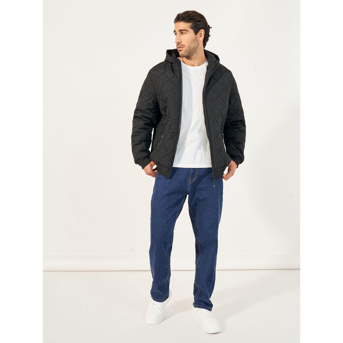 Styli Diagonal Quilted Hooded Puffer Jacket-men-clothing-jacketsandblazers-jackets-image-2