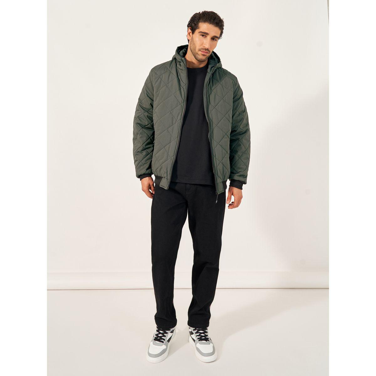 Styli Diagonal Quilted Hooded Puffer Jacket-men-clothing-jacketsandblazers-jackets-image-2