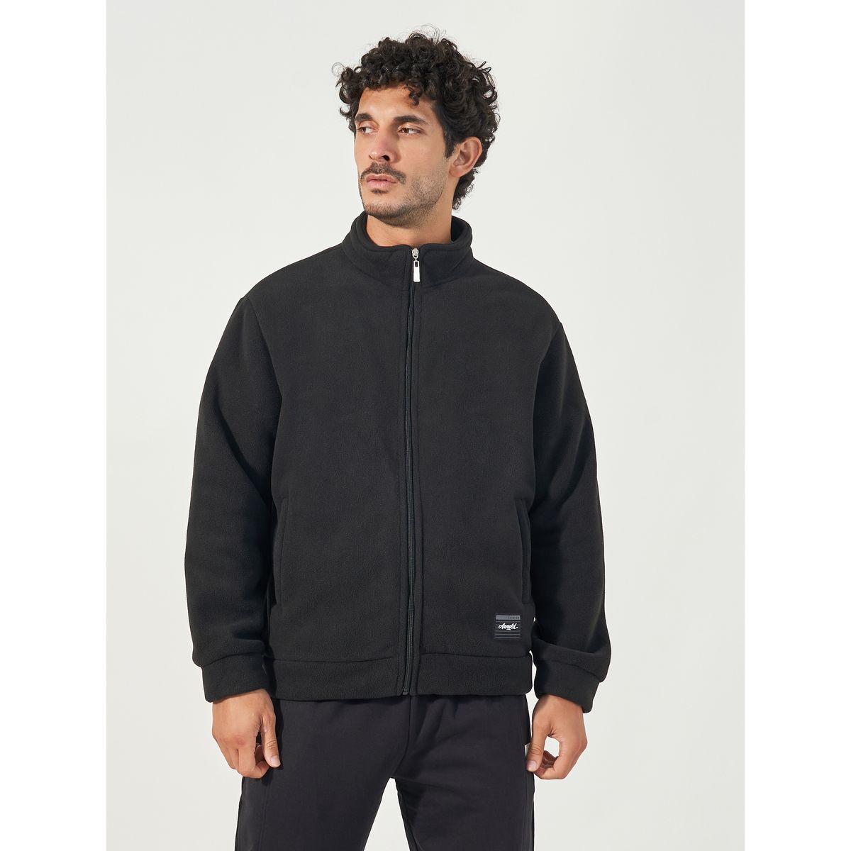 Styli Fleece Utility Jacket with Full Zip Closure-men-clothing-jacketsandblazers-jackets-image-6