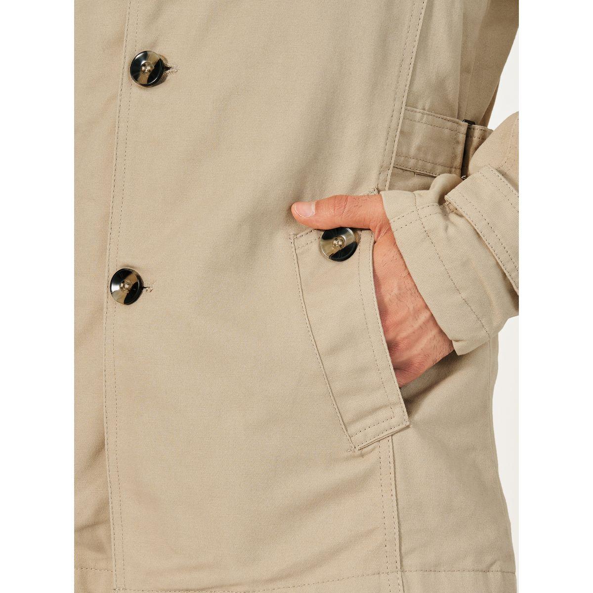 Styli Chunky Button Detail Trench Coat with Slip Pockets-men-clothing-jacketsandblazers-jackets-image-3
