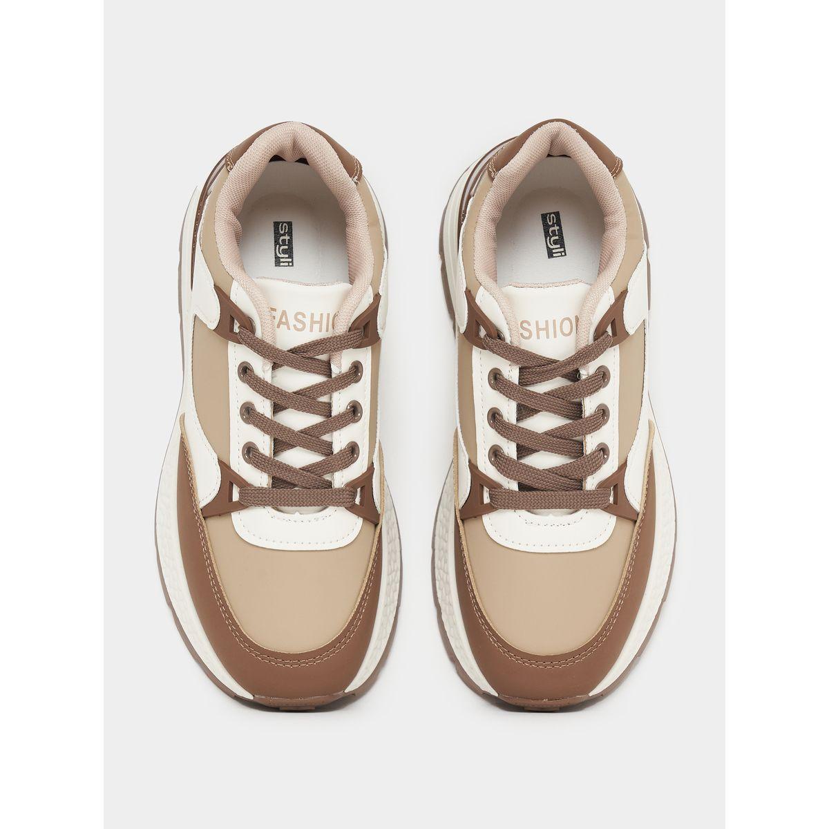Styli Color Block Lace Up Sneakers-women-shoes-sneakers-image-5