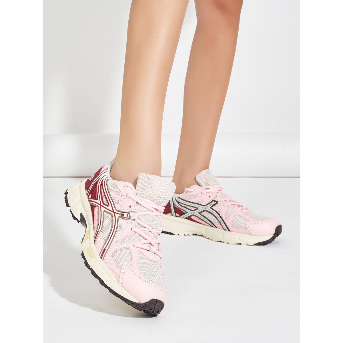 Styli Textured Web Design Lace-Up Sneakers-women-shoes-sneakers-image-1
