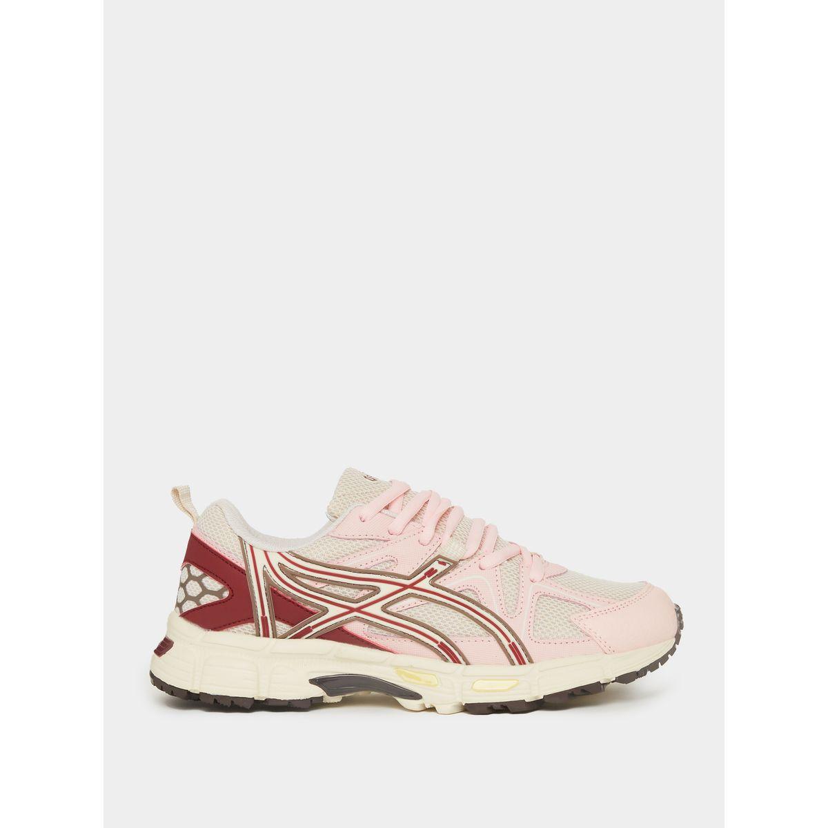 Styli Textured Web Design Lace-Up Sneakers-women-shoes-sneakers-image-3