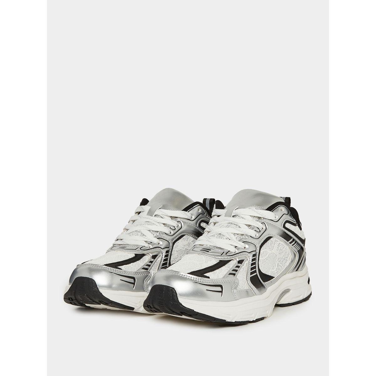 Styli Textured Mesh Lace Up Sneakers-women-shoes-sneakers-image-2