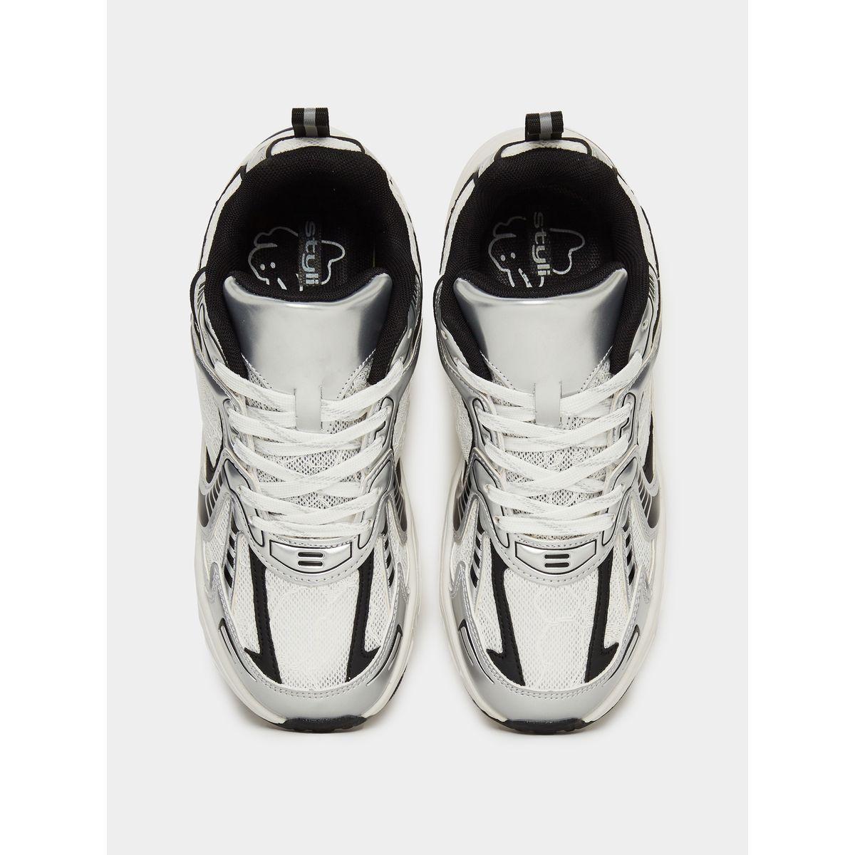 Styli Textured Mesh Lace Up Sneakers-women-shoes-sneakers-image-5