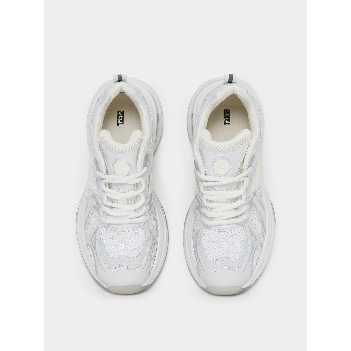 Styli Textured Chunky Sole Sneakers-women-shoes-sneakers-image-5