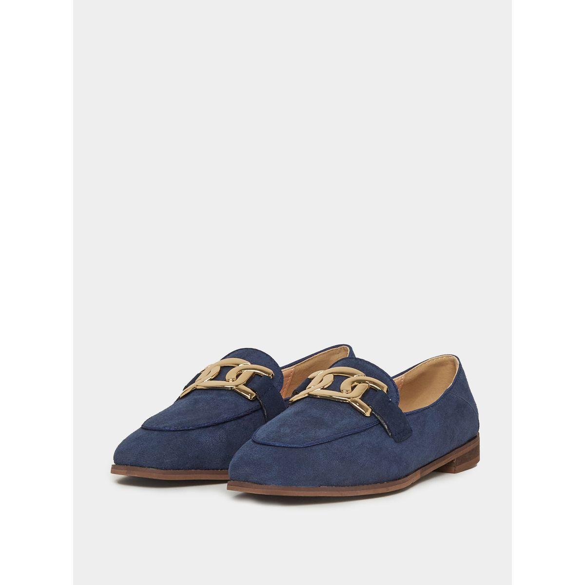 Styli Suede Look Embellished Moccasins-women-shoes-loafersandmoccasins-image-2