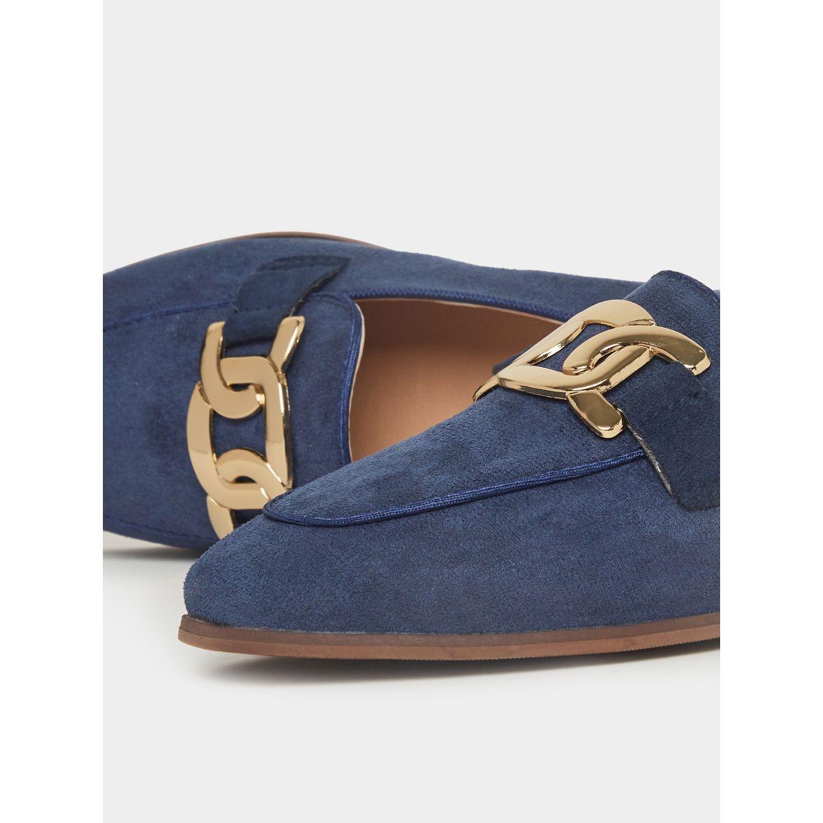 Styli Suede Look Embellished Moccasins-women-shoes-loafersandmoccasins-image-4