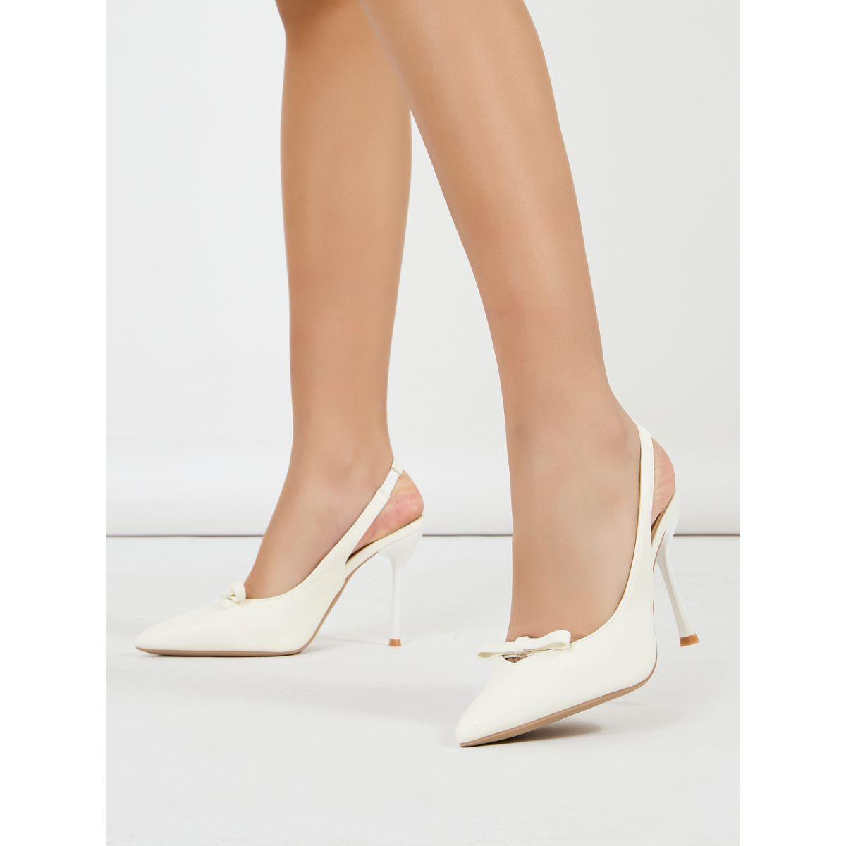 صندل سادة بمقدمة مدببة وسير خلفي-women-shoes-heels-image-1