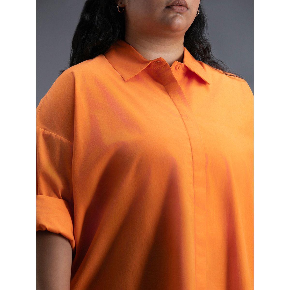 High Star X Styli  Plus Size Classic Spread Collar Oversized Casual Shirt-women-clothing-shirtsandblouses-shirts-image-4