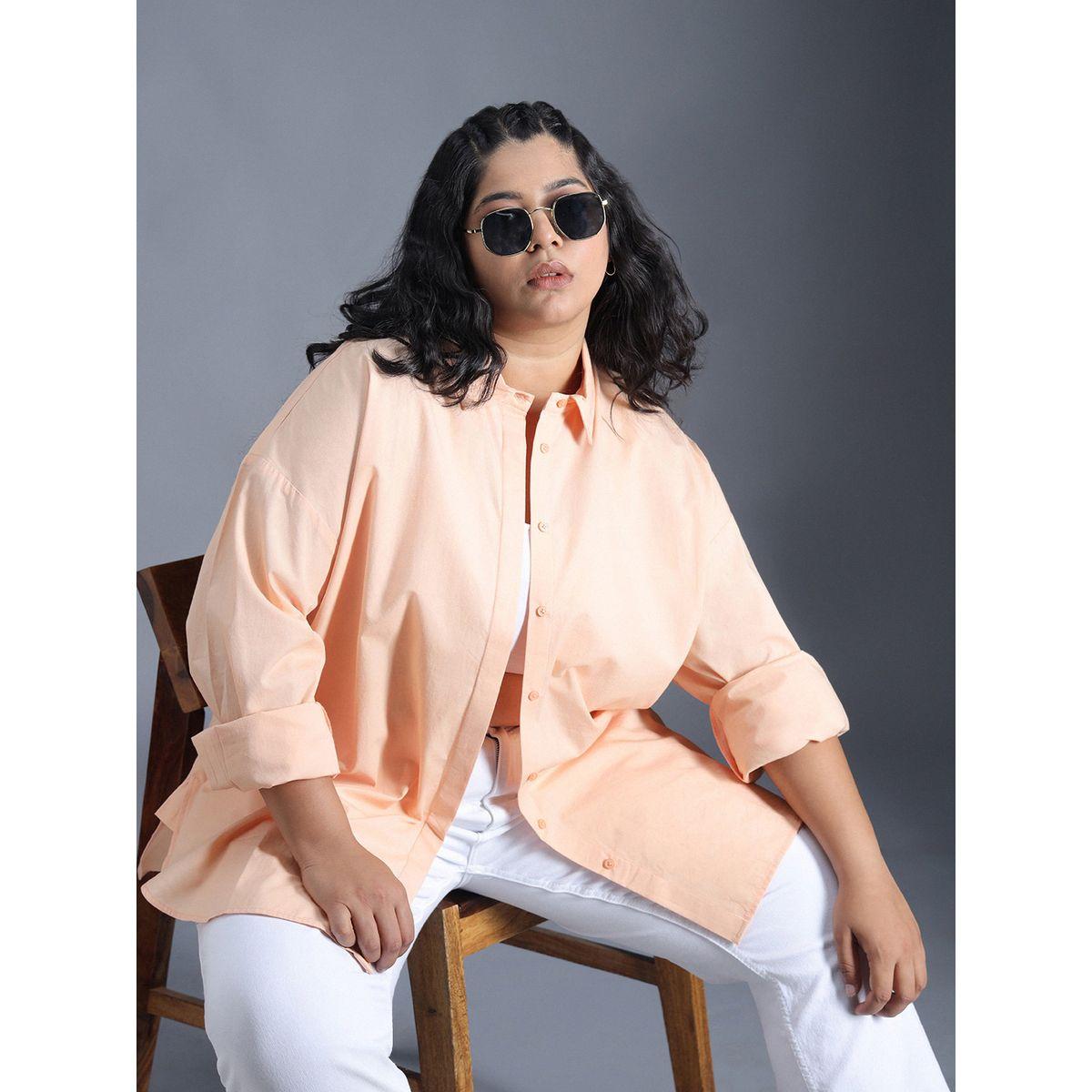 High Star X Styli  Plus Size Classic Spread Collar Oversized Casual Shirt-women-clothing-shirtsandblouses-shirts-image-5