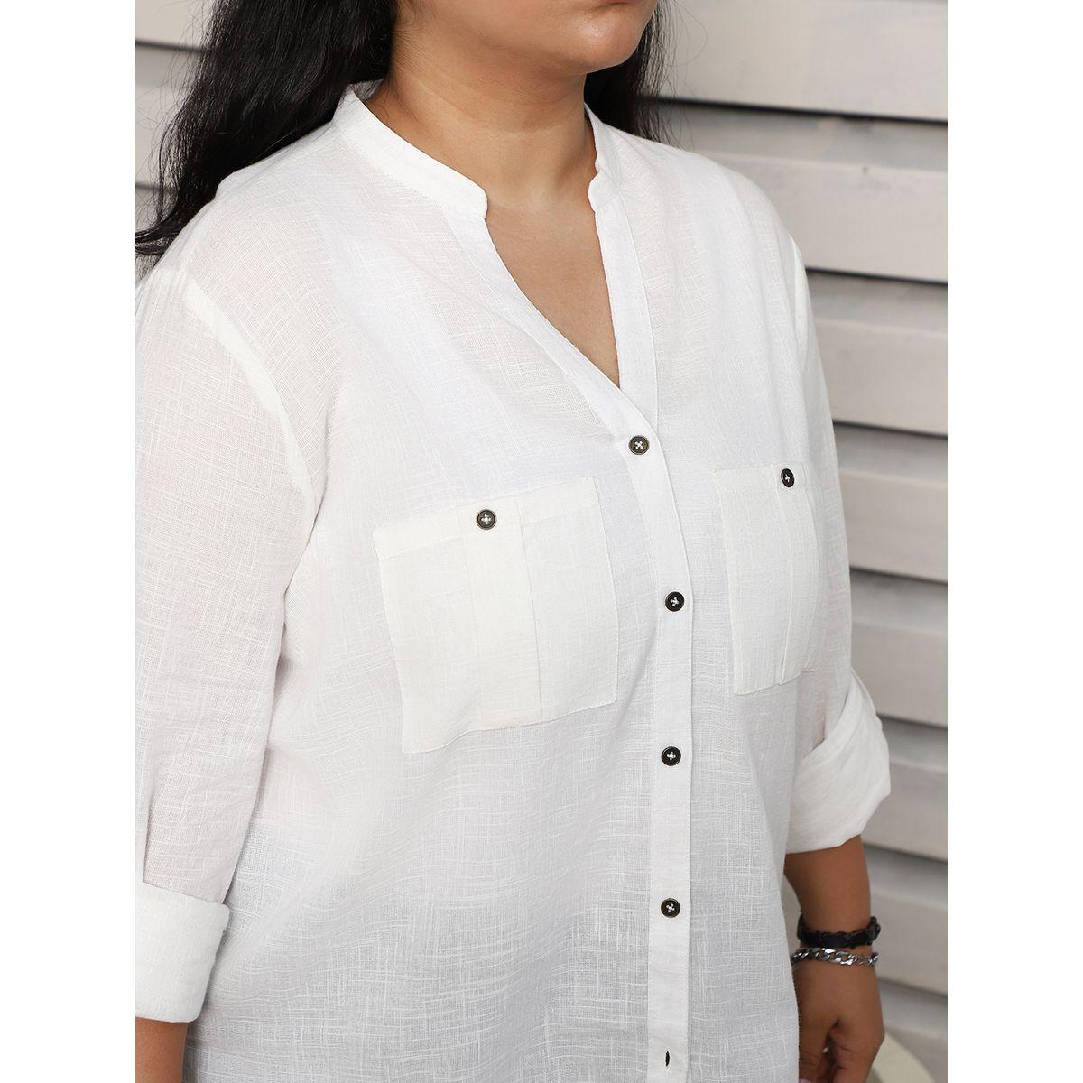 High Star X Styli  Plus Size Regular Fit Cotton Casual Shirt-women-clothing-shirtsandblouses-shirts-image-5