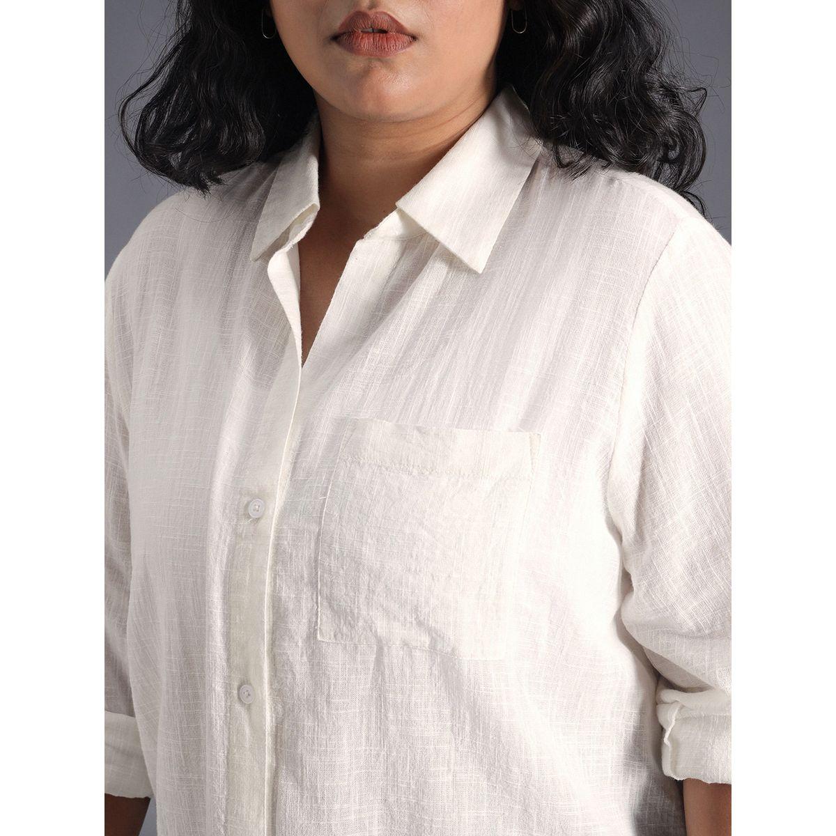 بلوزة فضفاضة بمقاس كبير وجيب مُرقع هاي ستار × ستايلي-women-clothing-shirtsandblouses-shirts-image-4