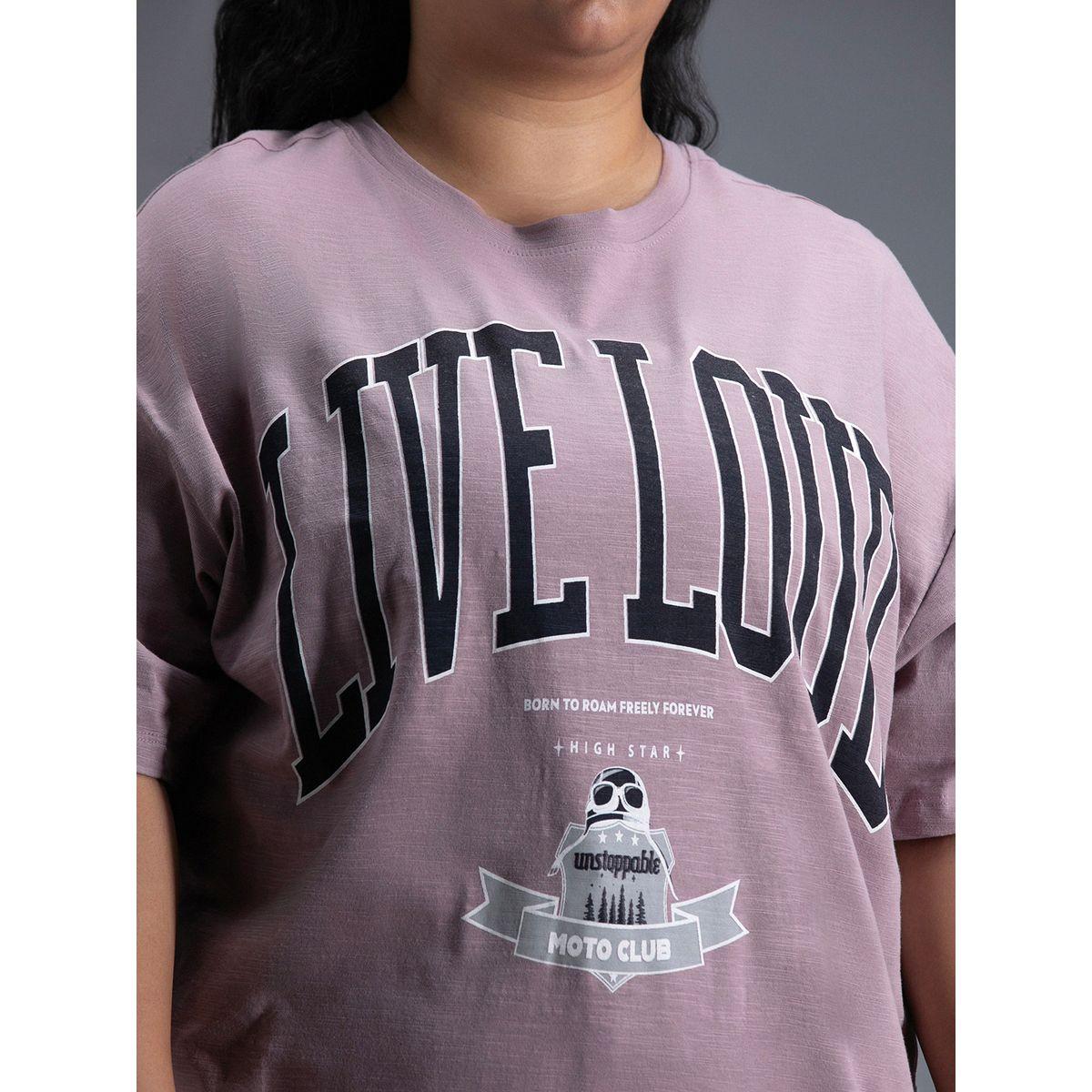 High Star X Styli  Plus Size Typography Print Oversized T-Shirt-women-clothing-tshirts-image-2