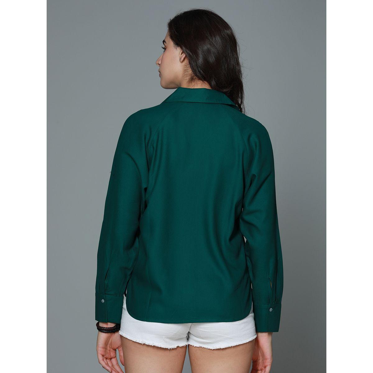 بلوزة كلاسيكية كاجوال بقصة بوكسي هاي ستار × ستايلي-women-clothing-shirtsandblouses-shirts-image-2