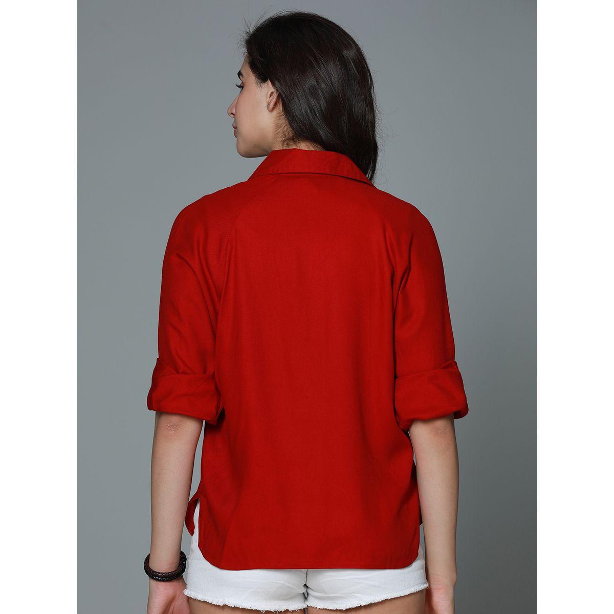 بلوزة كاجوال بقصة بوكسي هاي ستار × ستايلي-women-clothing-shirtsandblouses-shirts-image-4