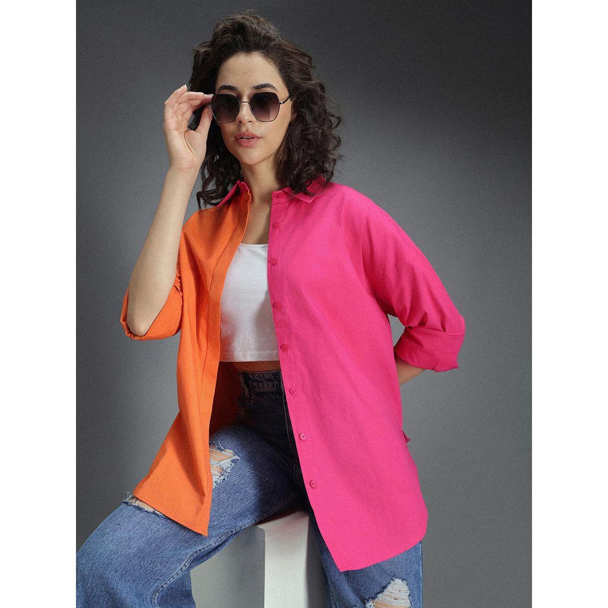 High Star X Styli  Classic Oversized Color Block Casual Shirt-women-clothing-shirtsandblouses-shirts-image-6
