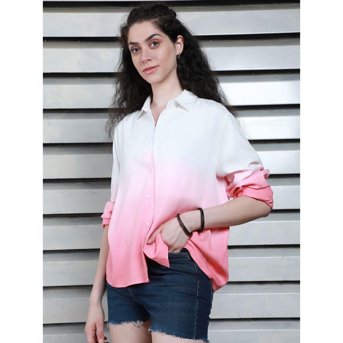 High Star X Styli  Ombre Printed Boxy Casual Shirt-women-clothing-shirtsandblouses-shirts-image-4