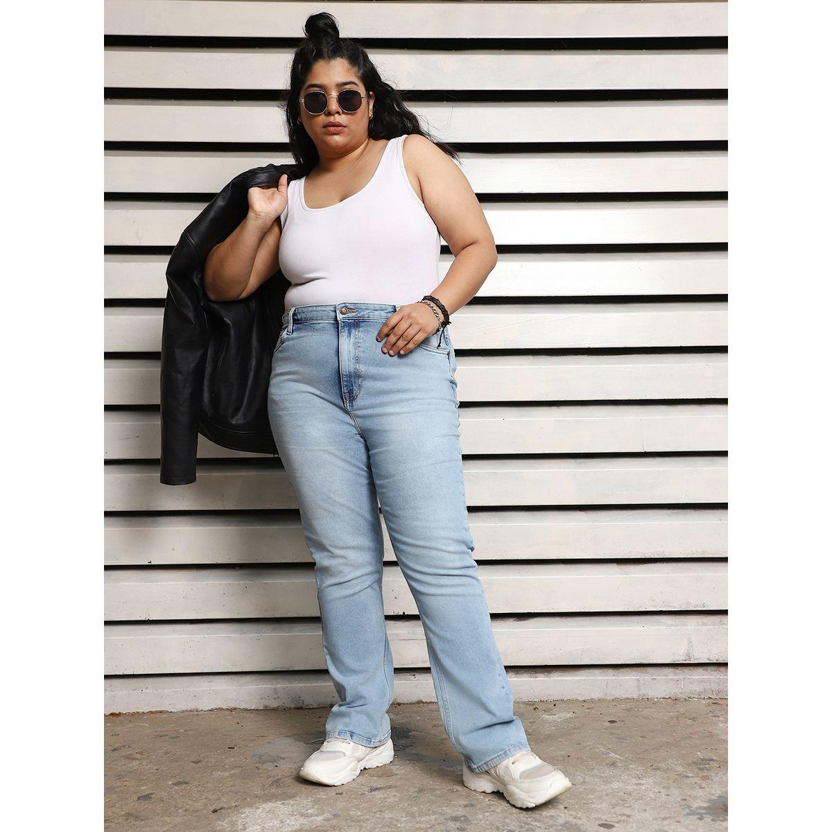 جينز بمقاس كبير وقصة سليم فت هاي ستار × ستايلي-women-clothing-bottoms-jeans-image-7