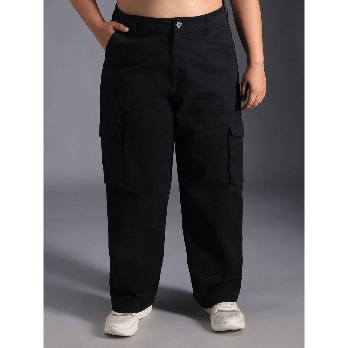 High Star X Styli Plus Size High Rise Straight Leg Cargo Pants-women-clothing-bottoms-trousers-image-1