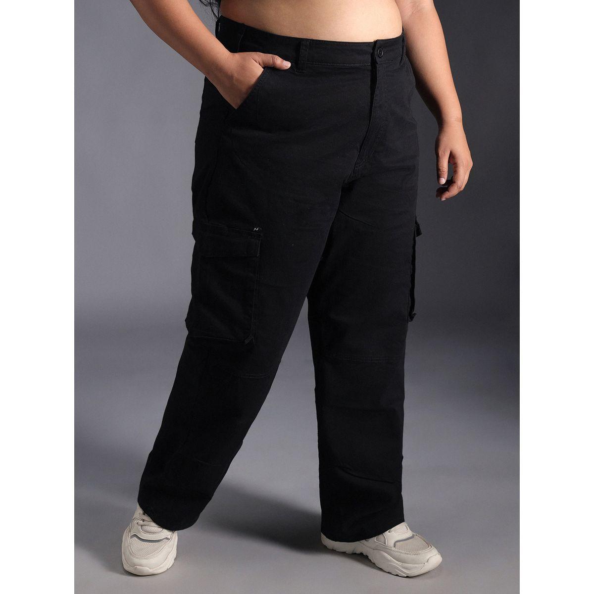 High Star X Styli Plus Size High Rise Straight Leg Cargo Pants-women-clothing-bottoms-trousers-image-2