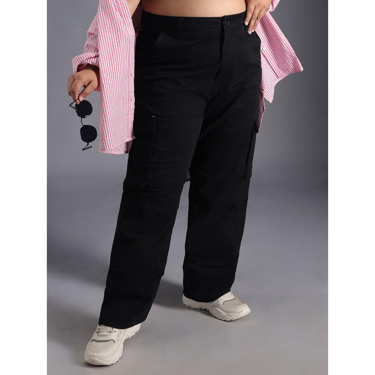 High Star X Styli Plus Size High Rise Straight Leg Cargo Pants-women-clothing-bottoms-trousers-image-5