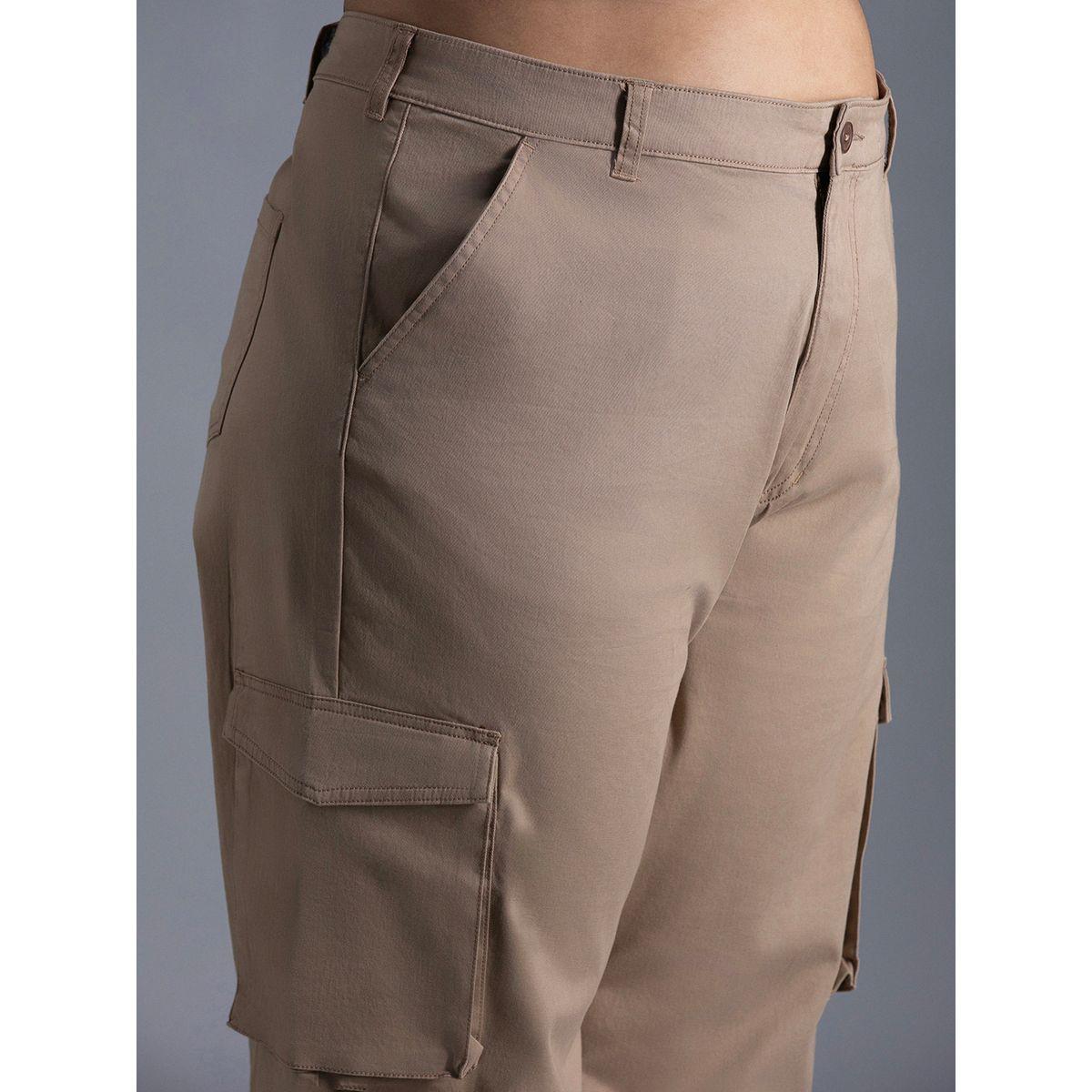 بنطال كارجو بمقاس كبير وأرجل مستقيمة هاي ستار × ستايلي-women-clothing-bottoms-trousers-image-4