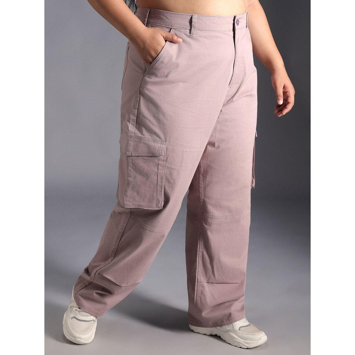 بنطال كارجو بمقاس كبير وأرجل مستقيمة هاي ستار × ستايلي-women-clothing-bottoms-trousers-image-2