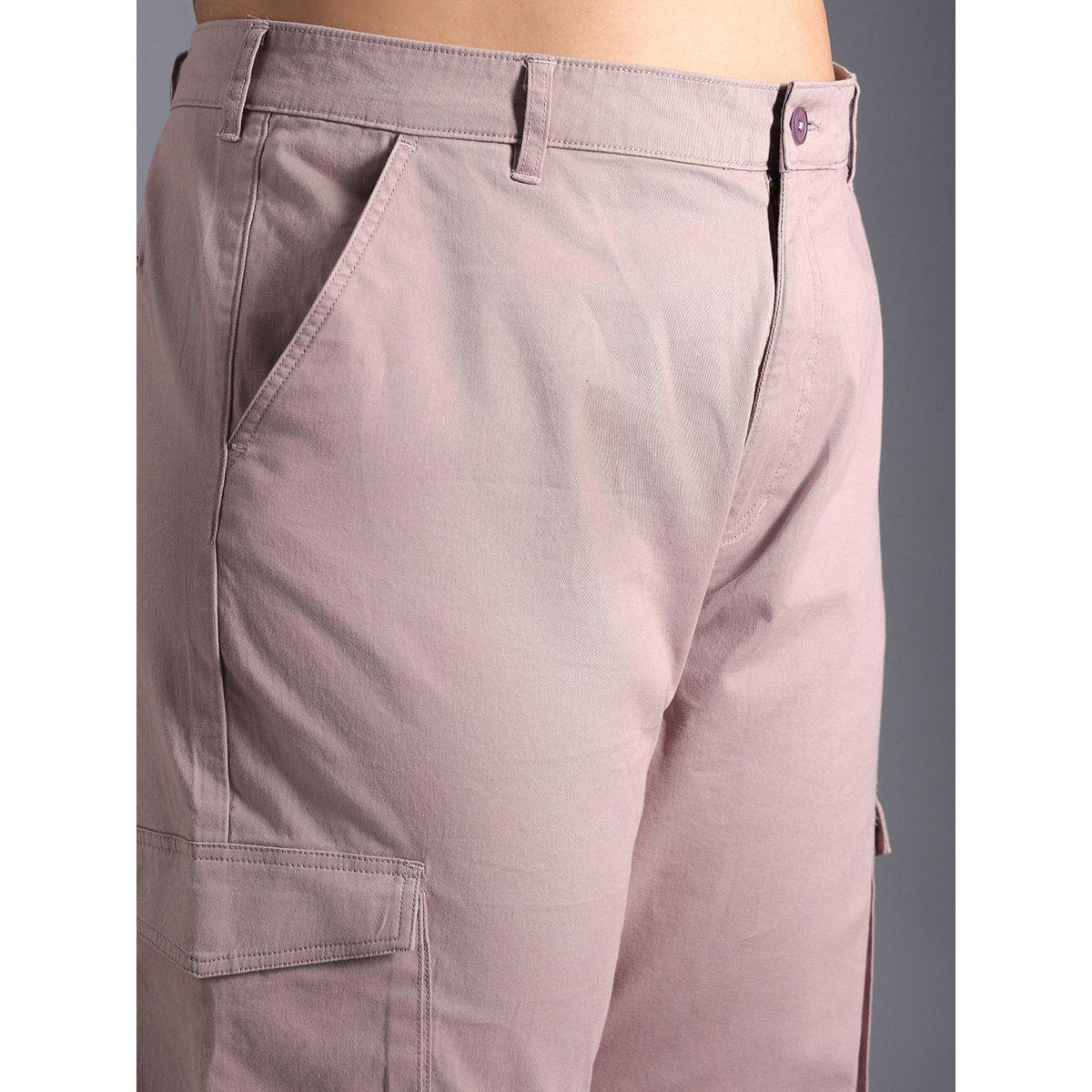 بنطال كارجو بمقاس كبير وأرجل مستقيمة هاي ستار × ستايلي-women-clothing-bottoms-trousers-image-4