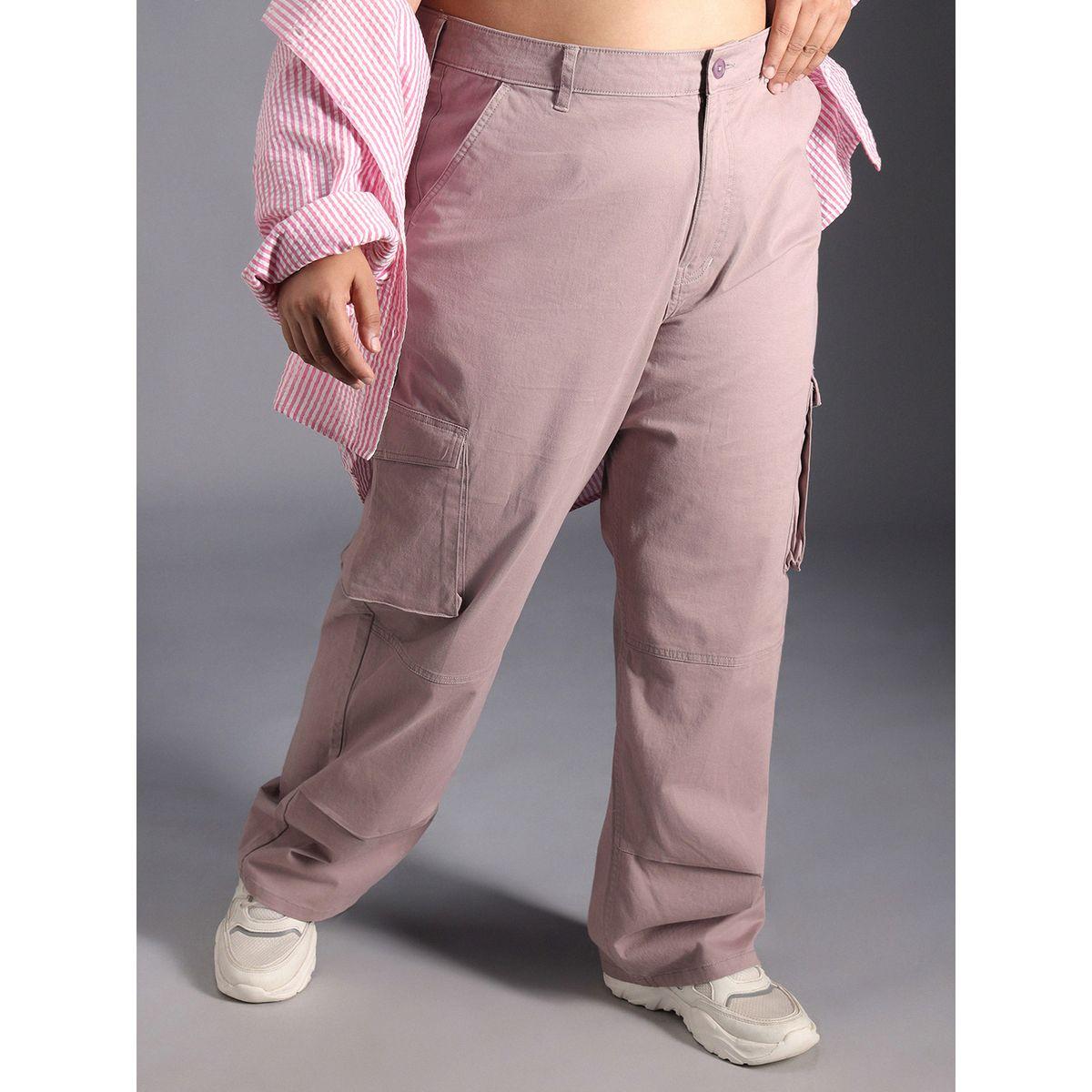 بنطال كارجو بمقاس كبير وأرجل مستقيمة هاي ستار × ستايلي-women-clothing-bottoms-trousers-image-5