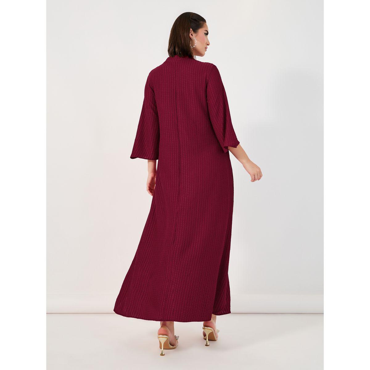 جلابية بتفاصيل بارزة الملمس وشُرّابة-women-arabicclothing-jalabiyas-image-6