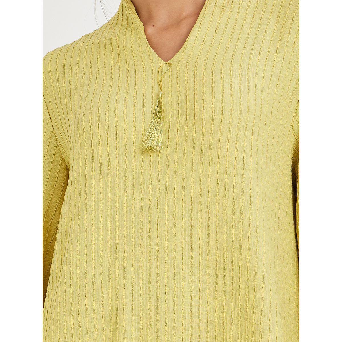 Styli Textured Jalabiya with Tassel Detail-women-arabicclothing-jalabiyas-image-3