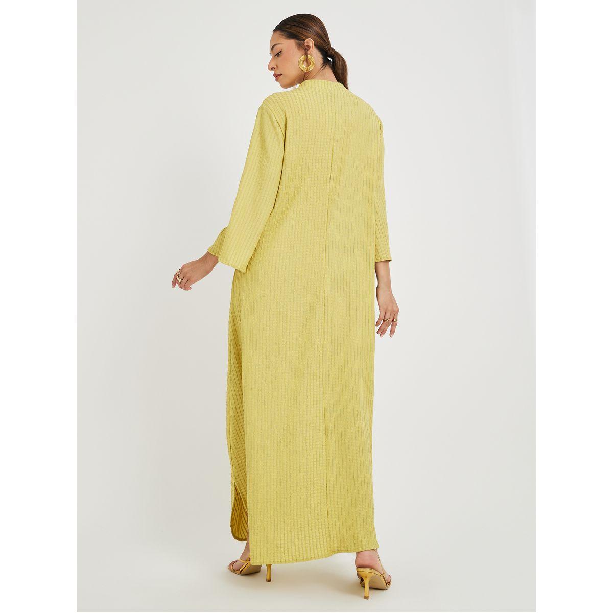 Styli Textured Jalabiya with Tassel Detail-women-arabicclothing-jalabiyas-image-4