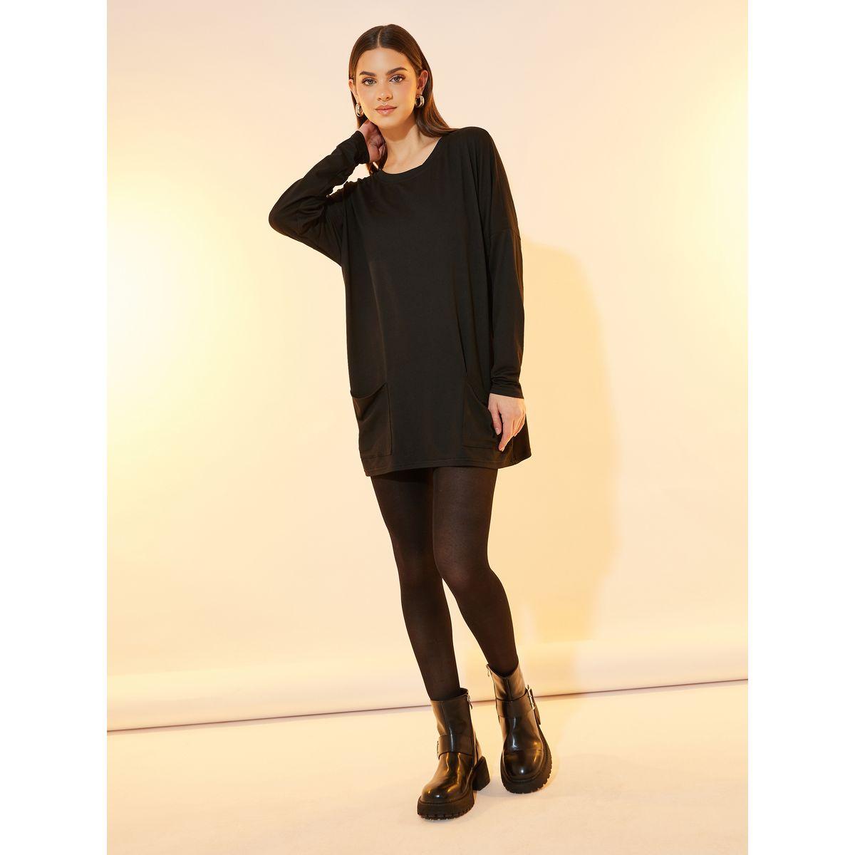 Styli Dropped Shoulder Front Pocket Knit Top-women-clothing-shirtsandblouses-blouses-image-2