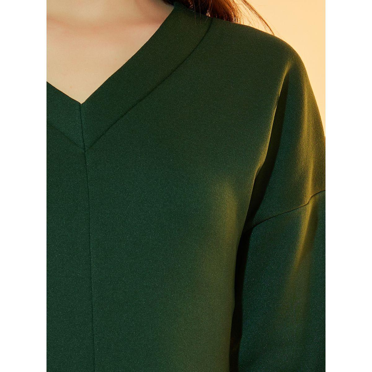 Styli V-neck Long Sleeve Midi Dress-women-clothing-dresses-image-4