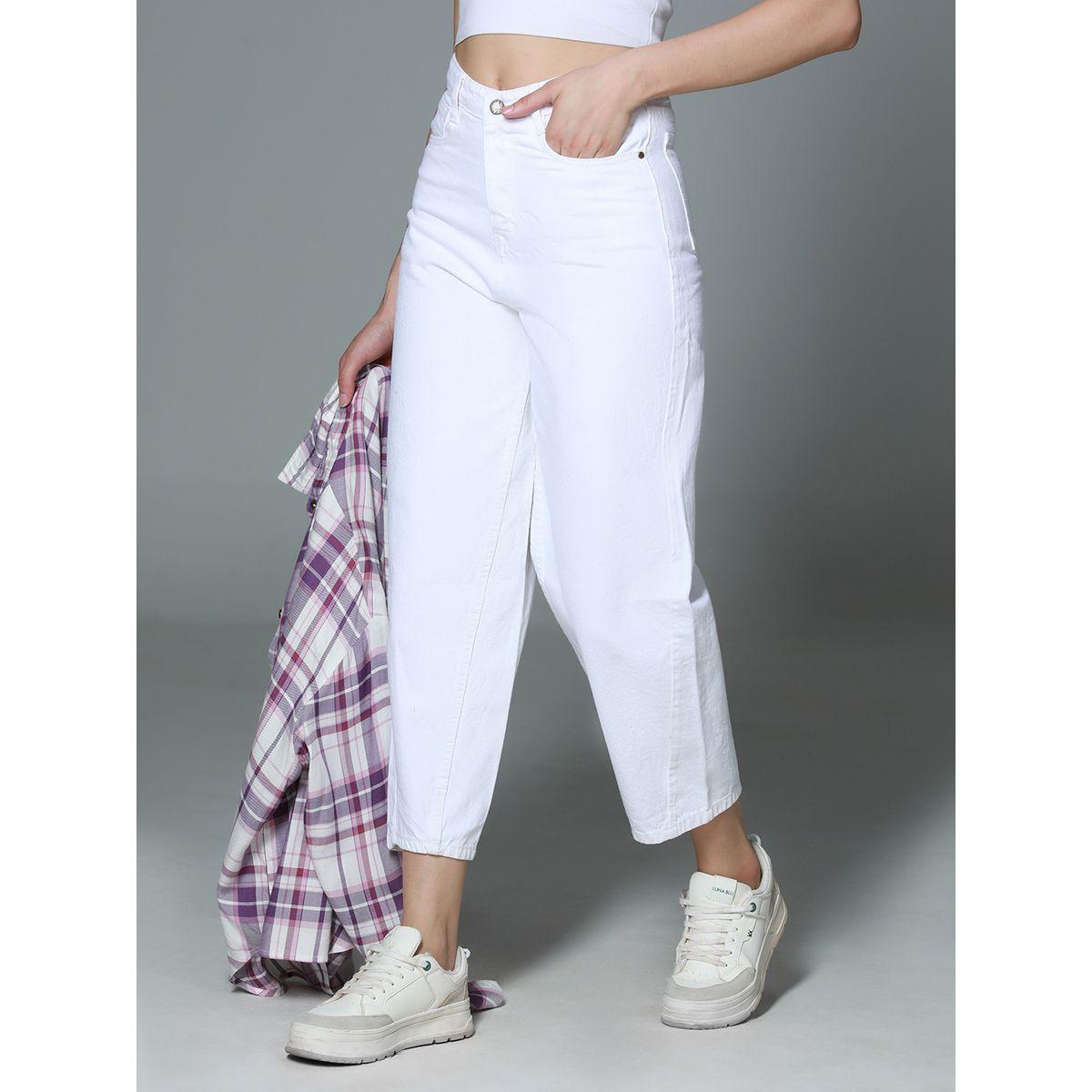 جينز بقصة سلوشي وخصر عالي هاي ستار × ستايلي-women-clothing-bottoms-jeans-image-5