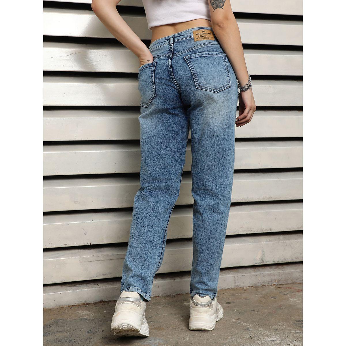 جينز بقصة سليم فت وخصر عالي هاي ستار × ستايلي-women-clothing-bottoms-jeans-image-3