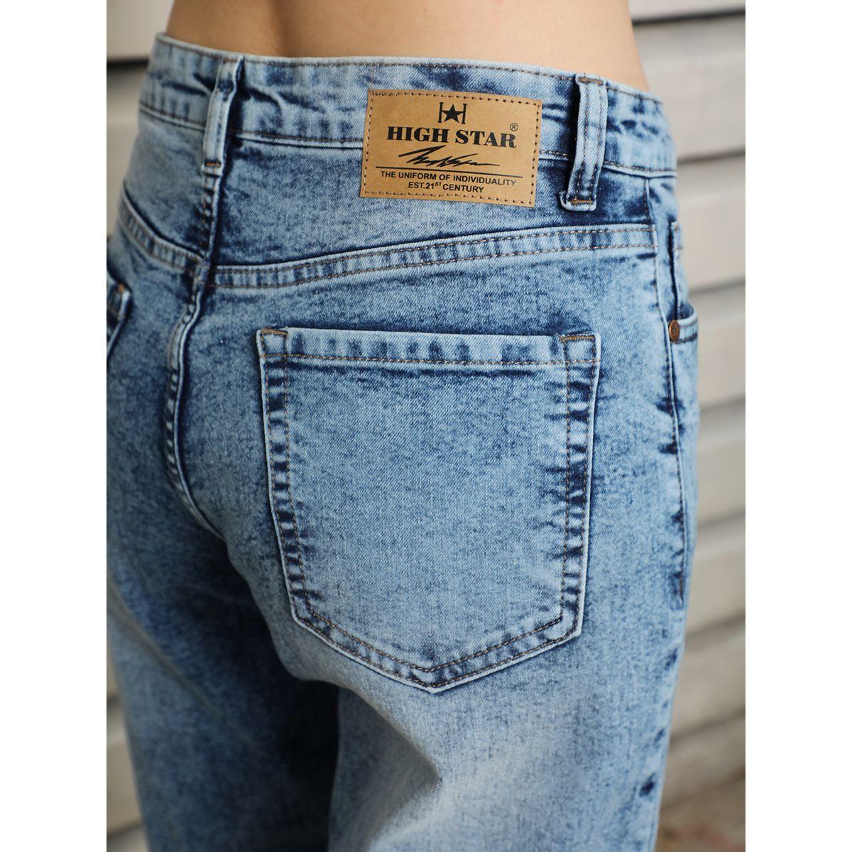 جينز بقصة سليم فت وخصر عالي هاي ستار × ستايلي-women-clothing-bottoms-jeans-image-5