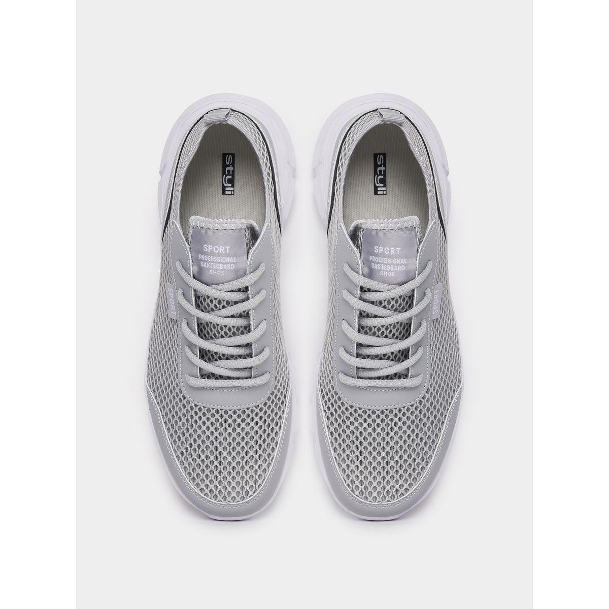 Styli Breathable Knitted Lace Up Sneakers-men-shoes-sneakers-image-5