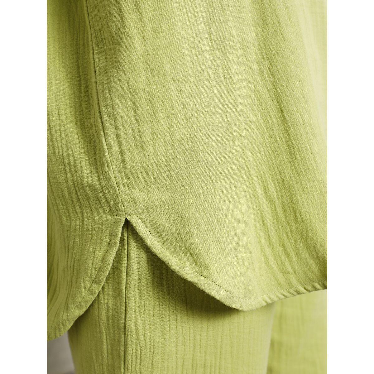 High Star X Styli  Solid Longline Shirt & Pants Co-Ords-women-clothing-coordsets-image-5