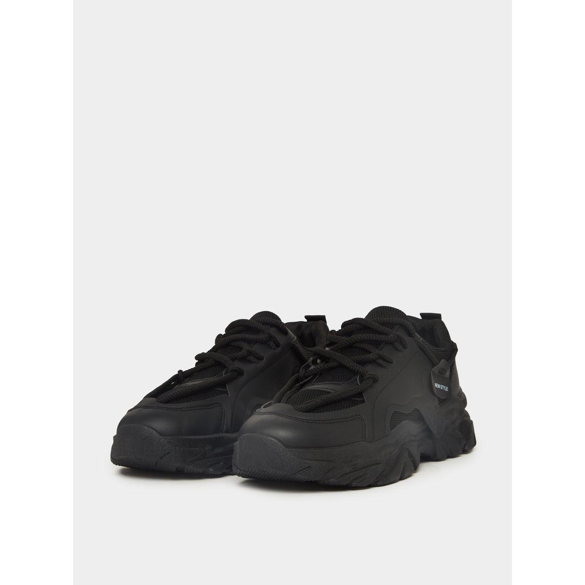Styli Textured Lace-Up Chunky Sole Sneakers-men-shoes-sneakers-image-1