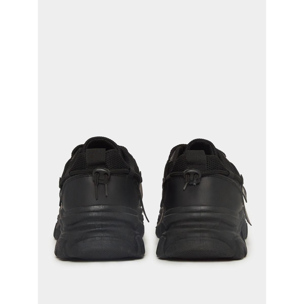 Styli Textured Lace-Up Chunky Sole Sneakers-men-shoes-sneakers-image-4
