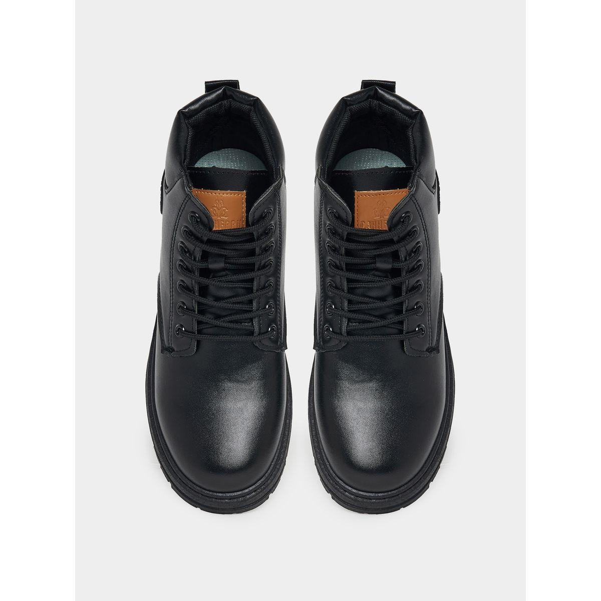 Styli Classic Round Toe Lace Up Ankle Boots-men-shoes-boots-image-5