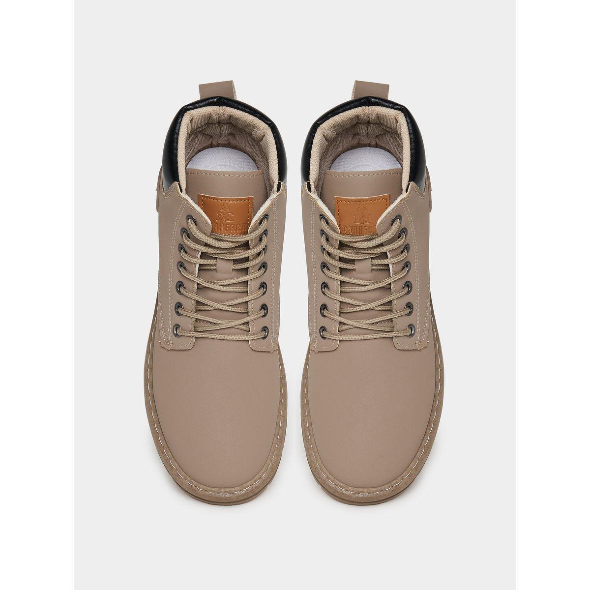حذاء بوت كلاسيك بمقدمة دائرية ورباط غلق-men-shoes-boots-image-5