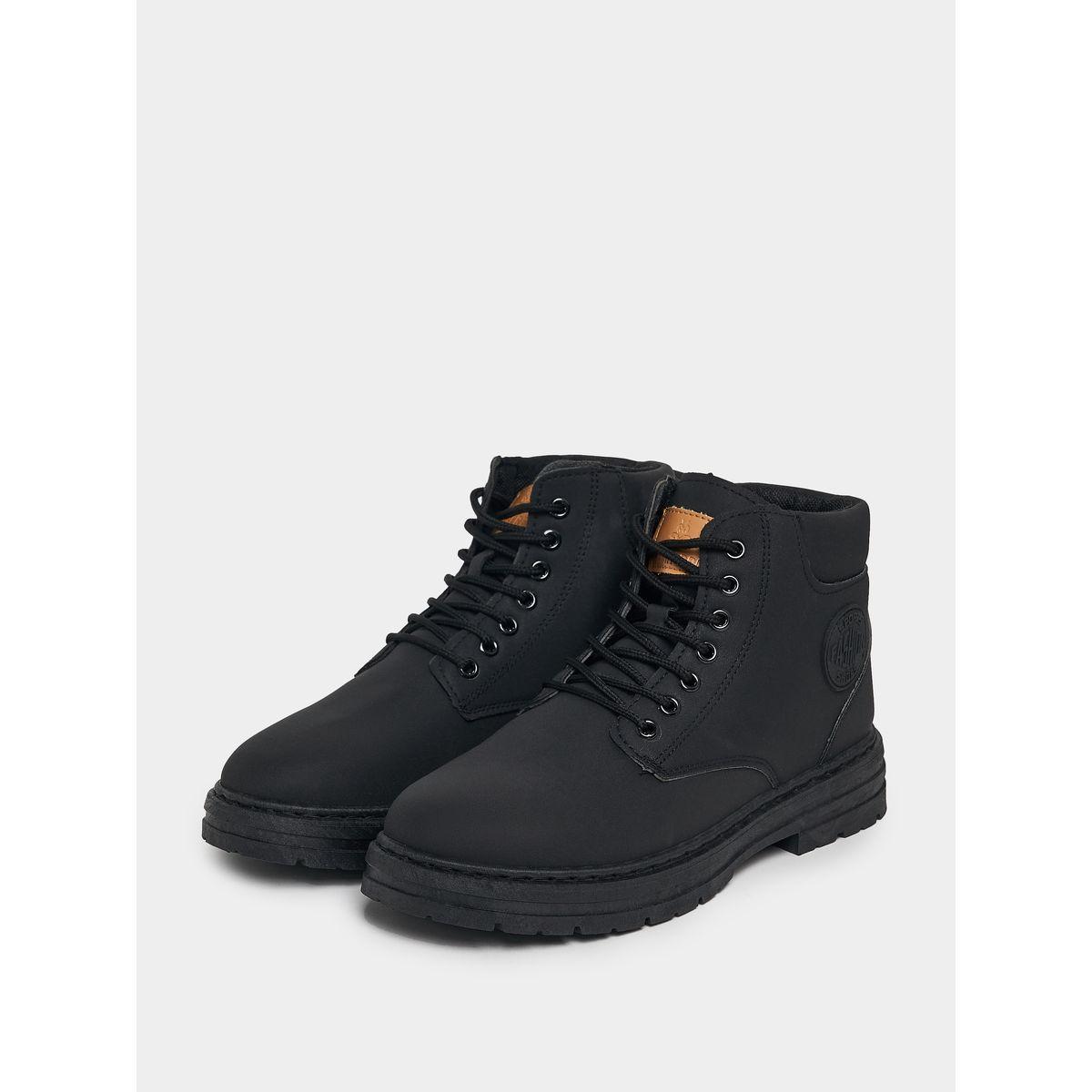 Styli Classic Round Toe Lace Up Ankle Boots-men-shoes-boots-image-2
