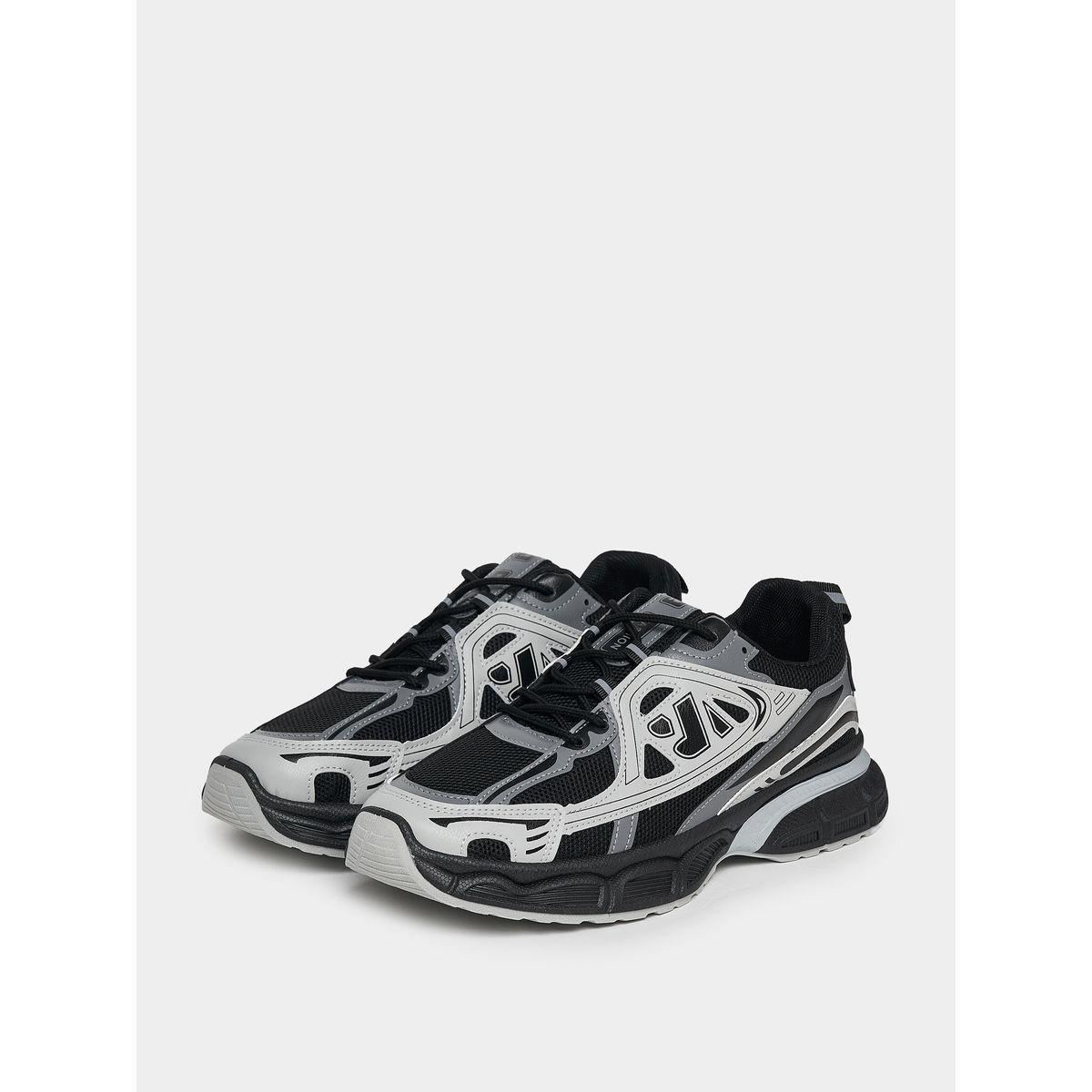 Styli Graphic Pattern Retro Chunky Sole Sneakers-men-shoes-sneakers-image-2