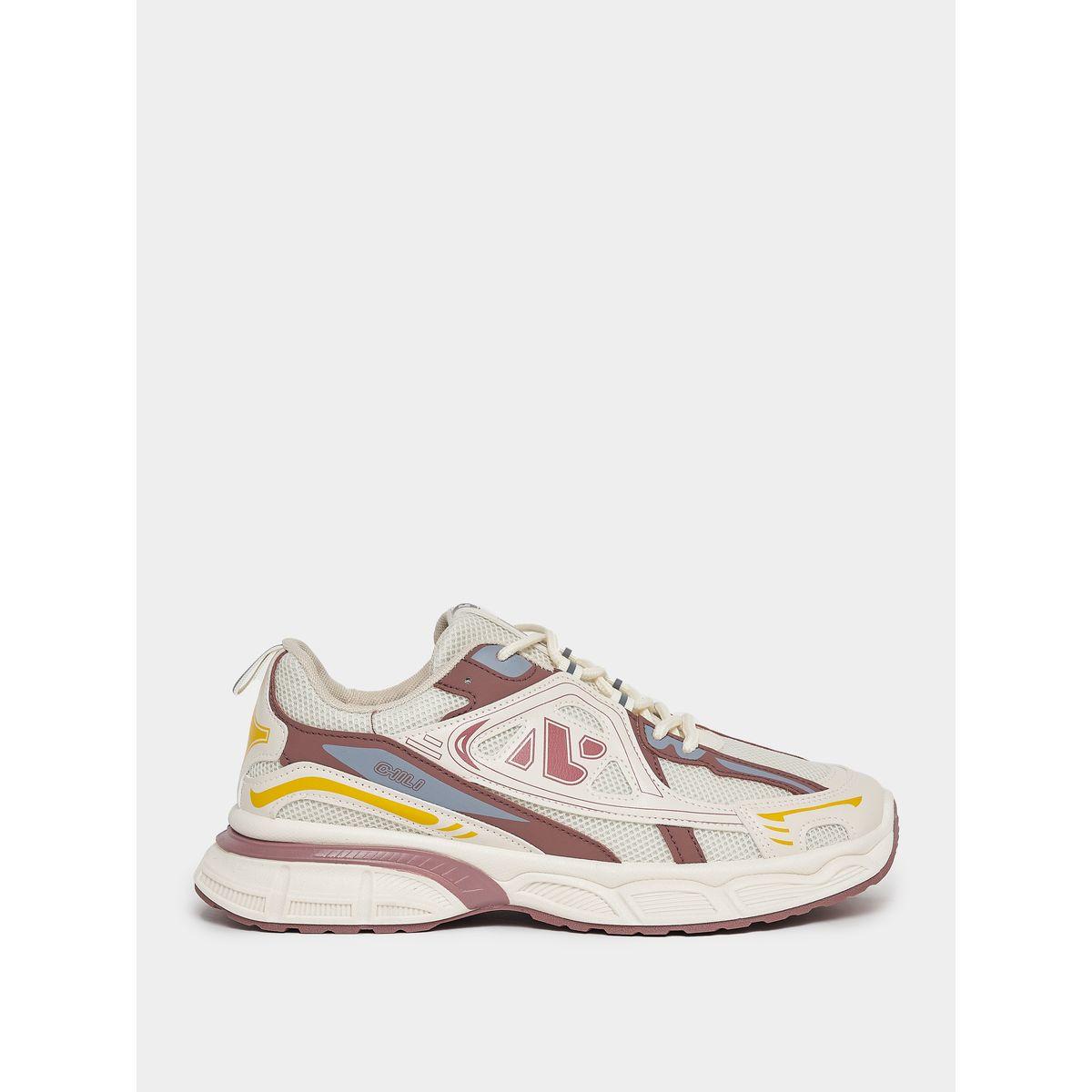 Styli Graphic Pattern Retro Chunky Sole Sneakers-men-shoes-sneakers-image-1