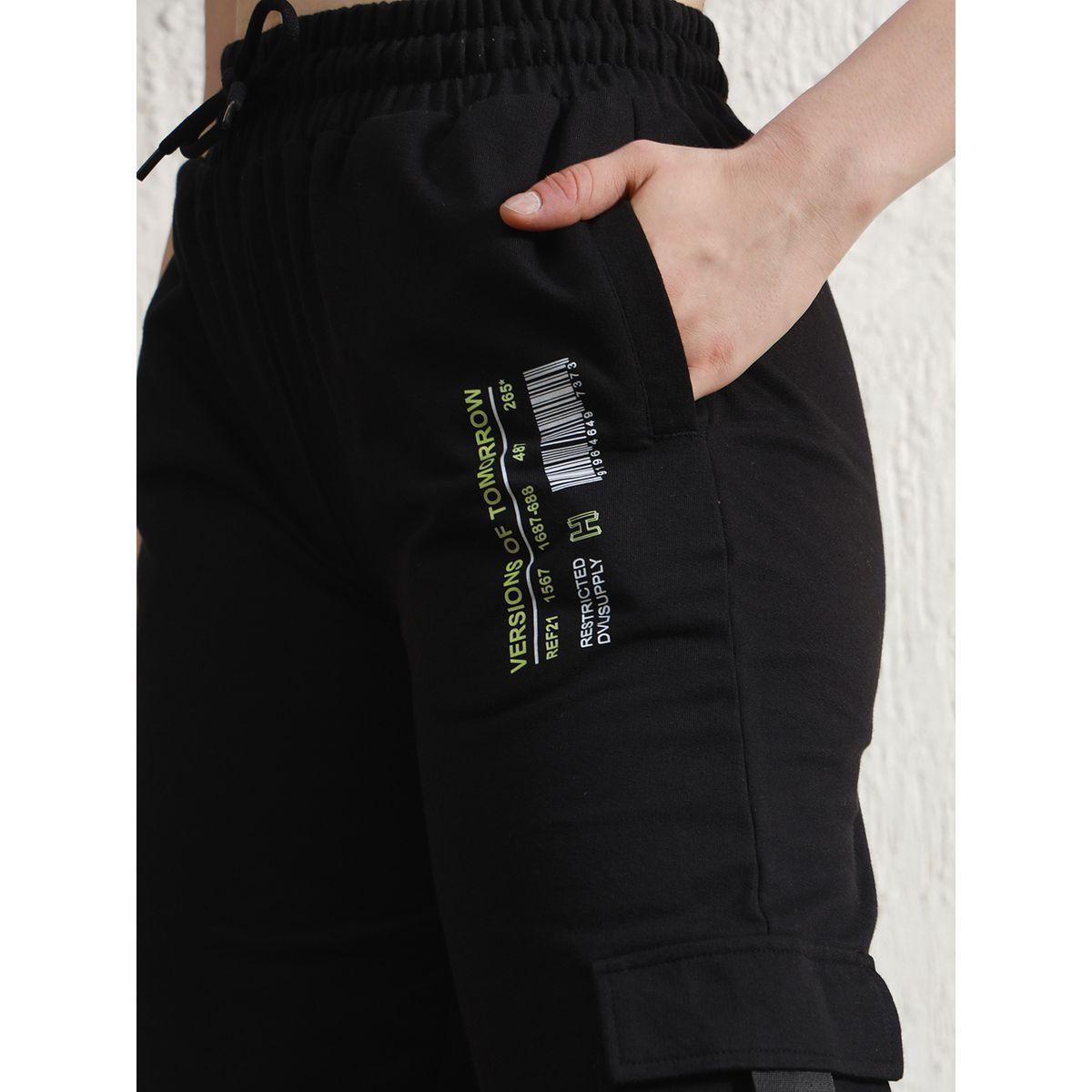 جوغر بنمط كارجو وأرجل مستقيمة بحواف مكبلة هابر هولم × ستايلي-women-clothing-bottoms-joggers-image-2